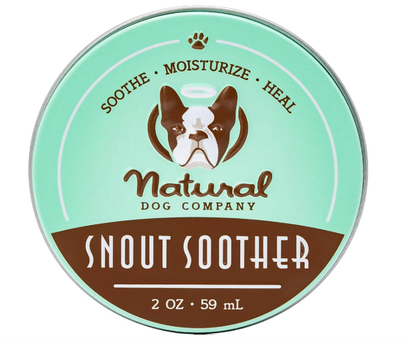 Load image into Gallery viewer, Natural Dog Company Snout Soother Dog Nose Balm, 2 oz. Tin, Dog Balm for Paws and Nose, Moisturizes &amp; Soothes Dry Cracked Noses, Plant Based Nose Cream for Dogs
