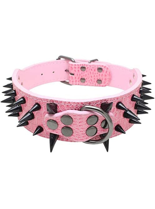 Top Tier Spiked Studded Luxury Collar For Medium Dog