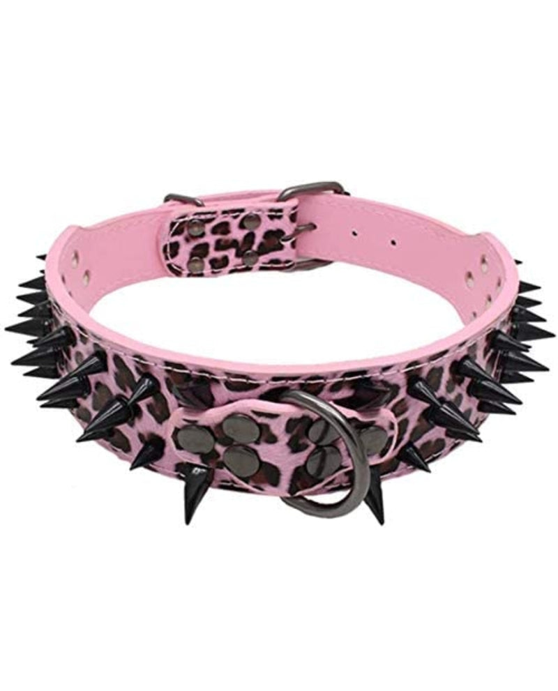 Load image into Gallery viewer, Top Tier Spiked Studded Luxury Collar For Medium Dog
