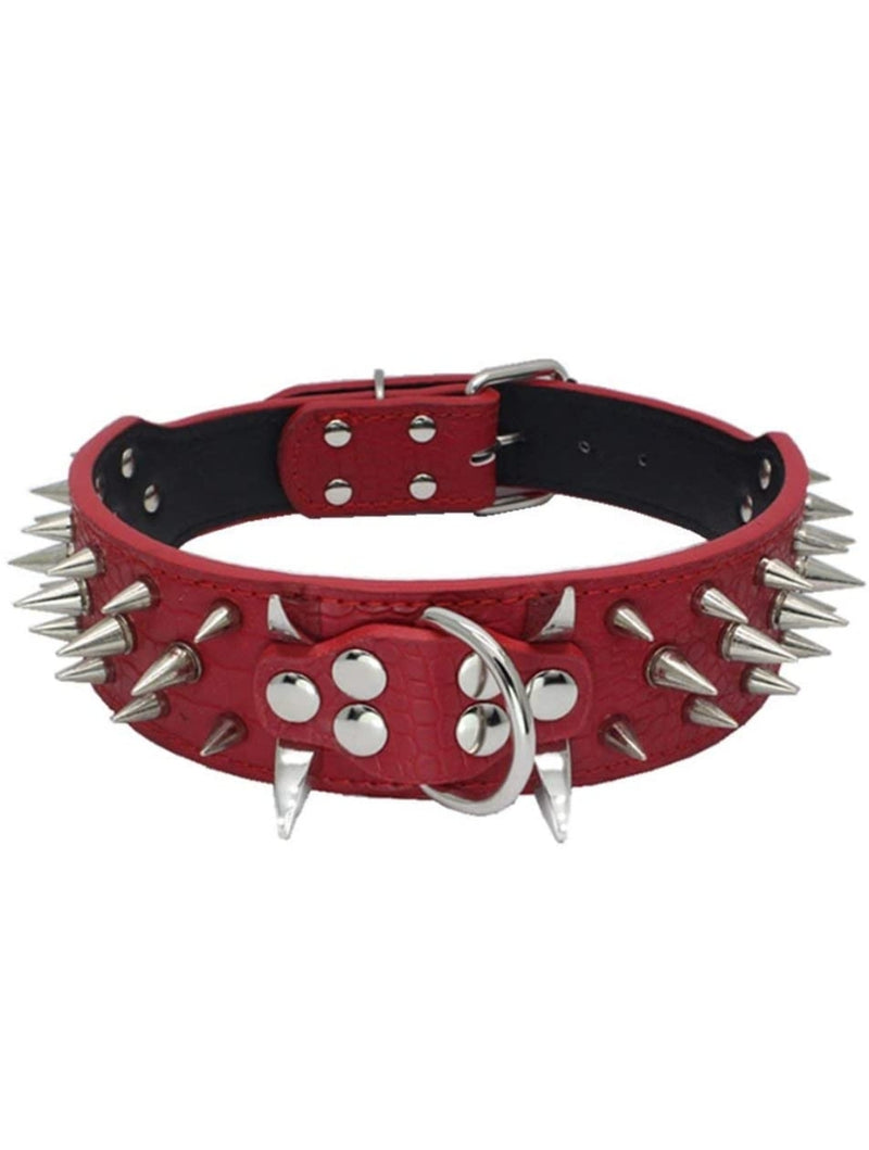 Load image into Gallery viewer, Top Tier Spiked Studded Luxury Collar For Medium Dog
