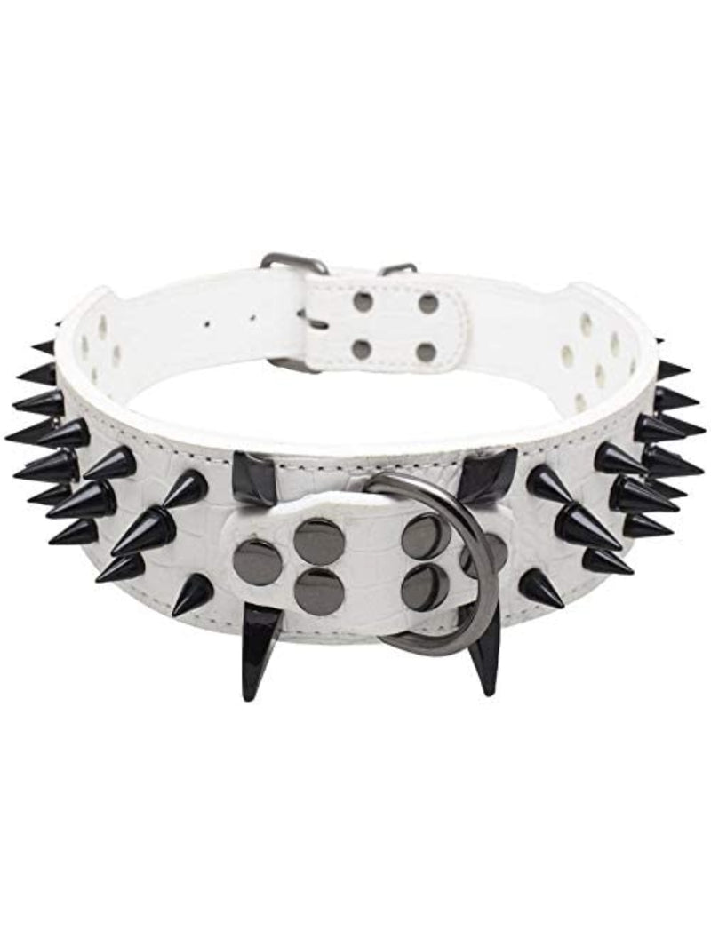 Load image into Gallery viewer, Top Tier Spiked Studded Luxury Collar For Medium Dog
