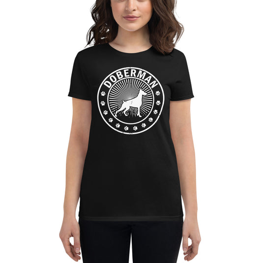 Women's Short Sleeve Doberman Tee