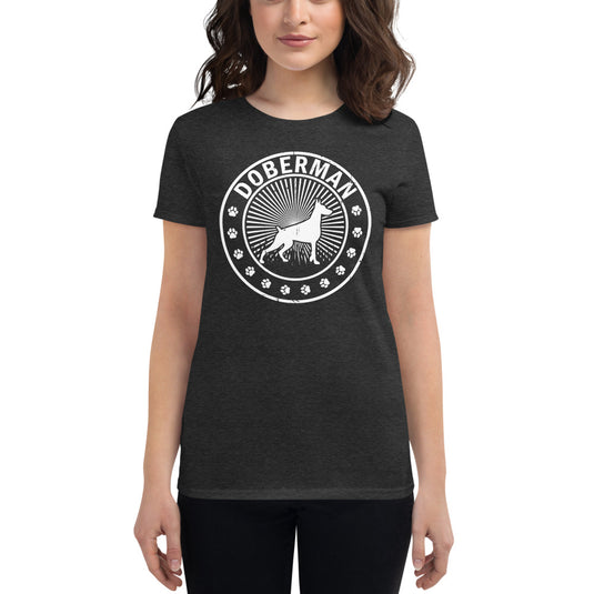 Women's Short Sleeve Doberman Tee